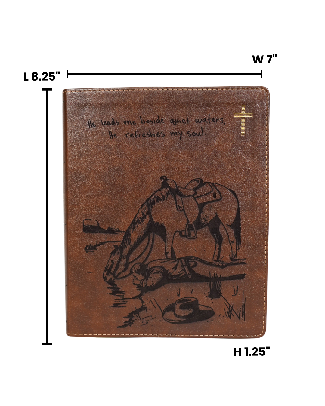 Laser Engraved Cowboy Bible