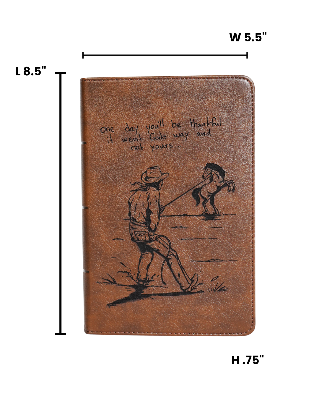 Laser Engraved Cowboy Bible