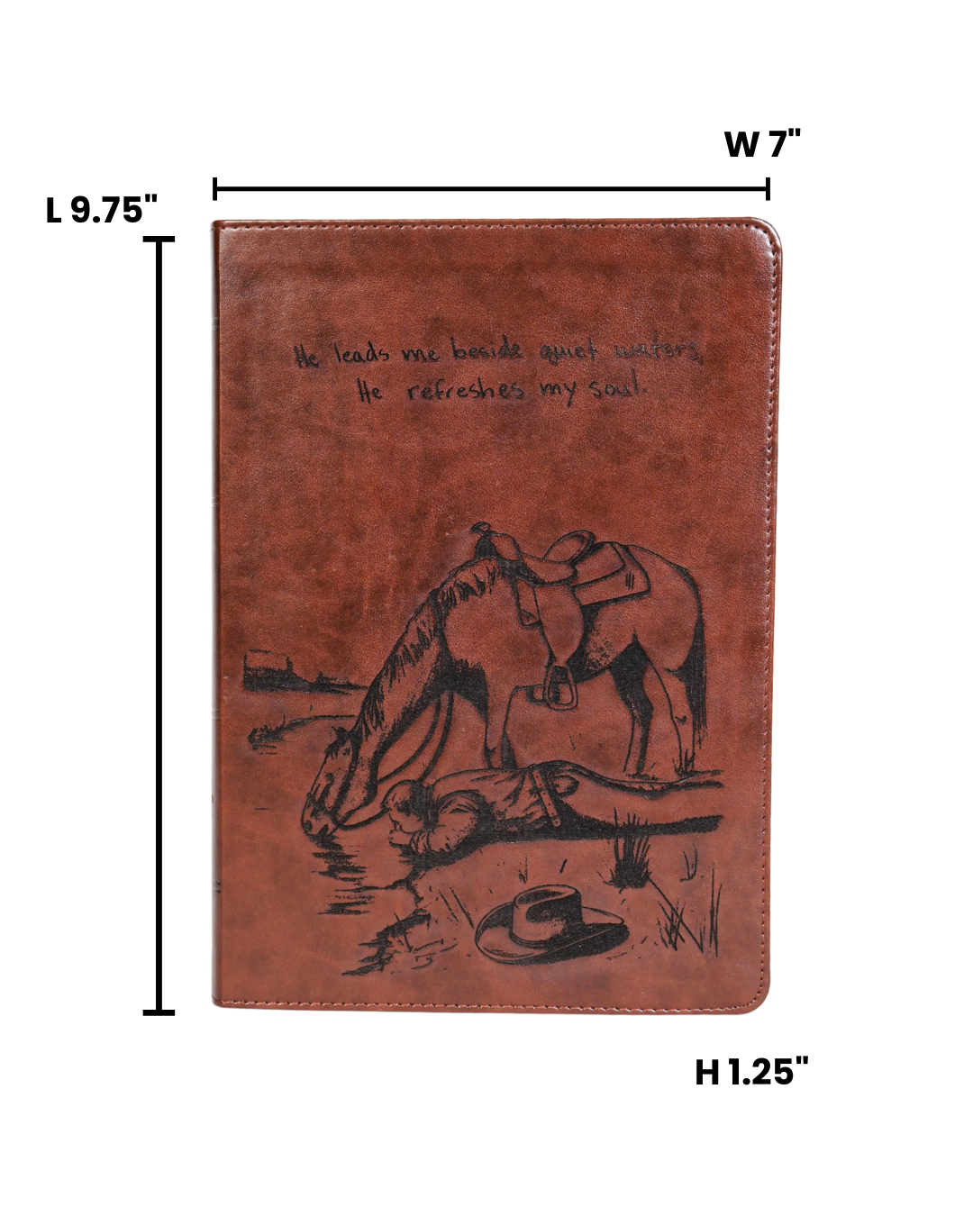 Laser Engraved Cowboy Bible