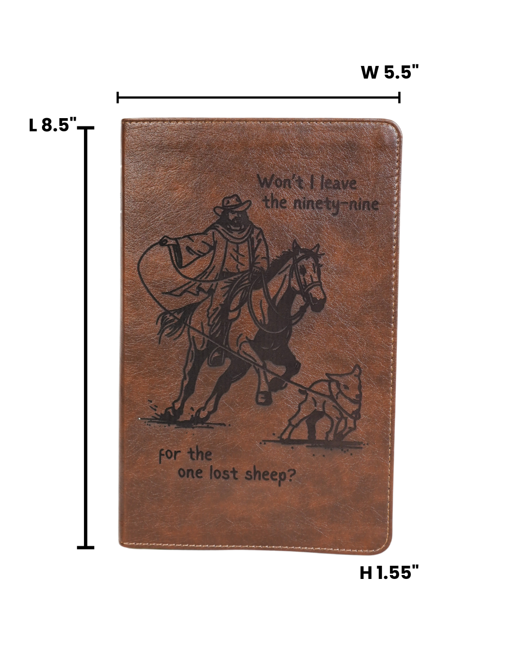 Laser Engraved Cowboy Bible