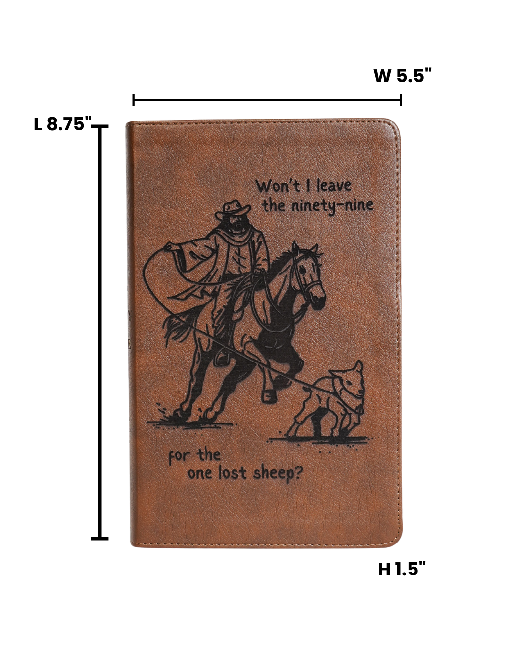 Laser Engraved Cowboy Bible