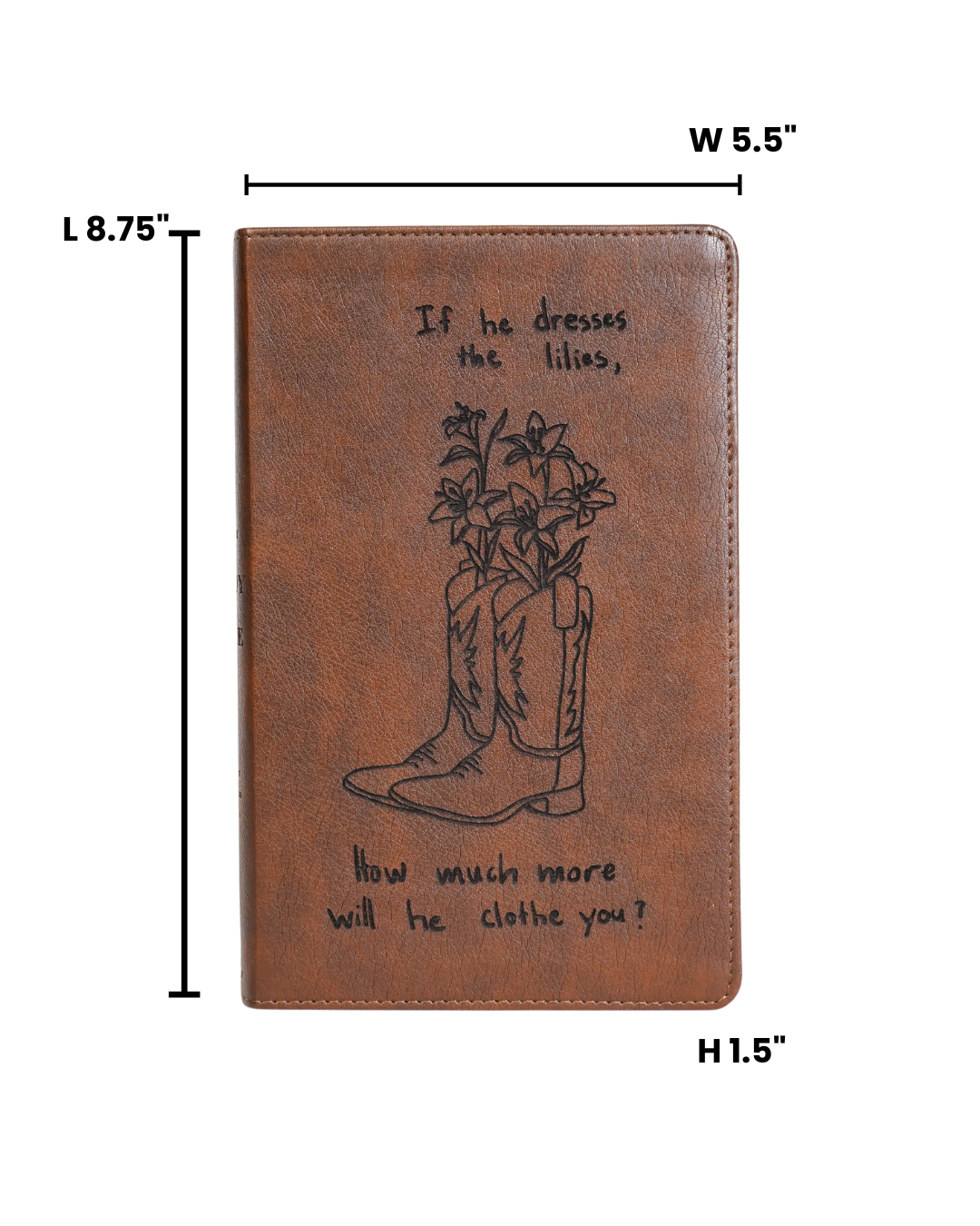Laser Engraved Cowboy Bible