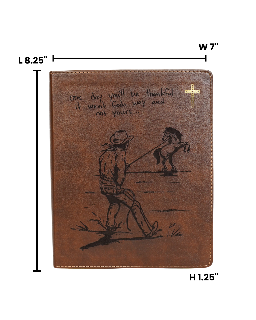 Laser Engraved Cowboy Bible