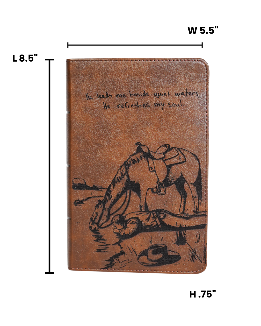 Laser Engraved Cowboy Bible