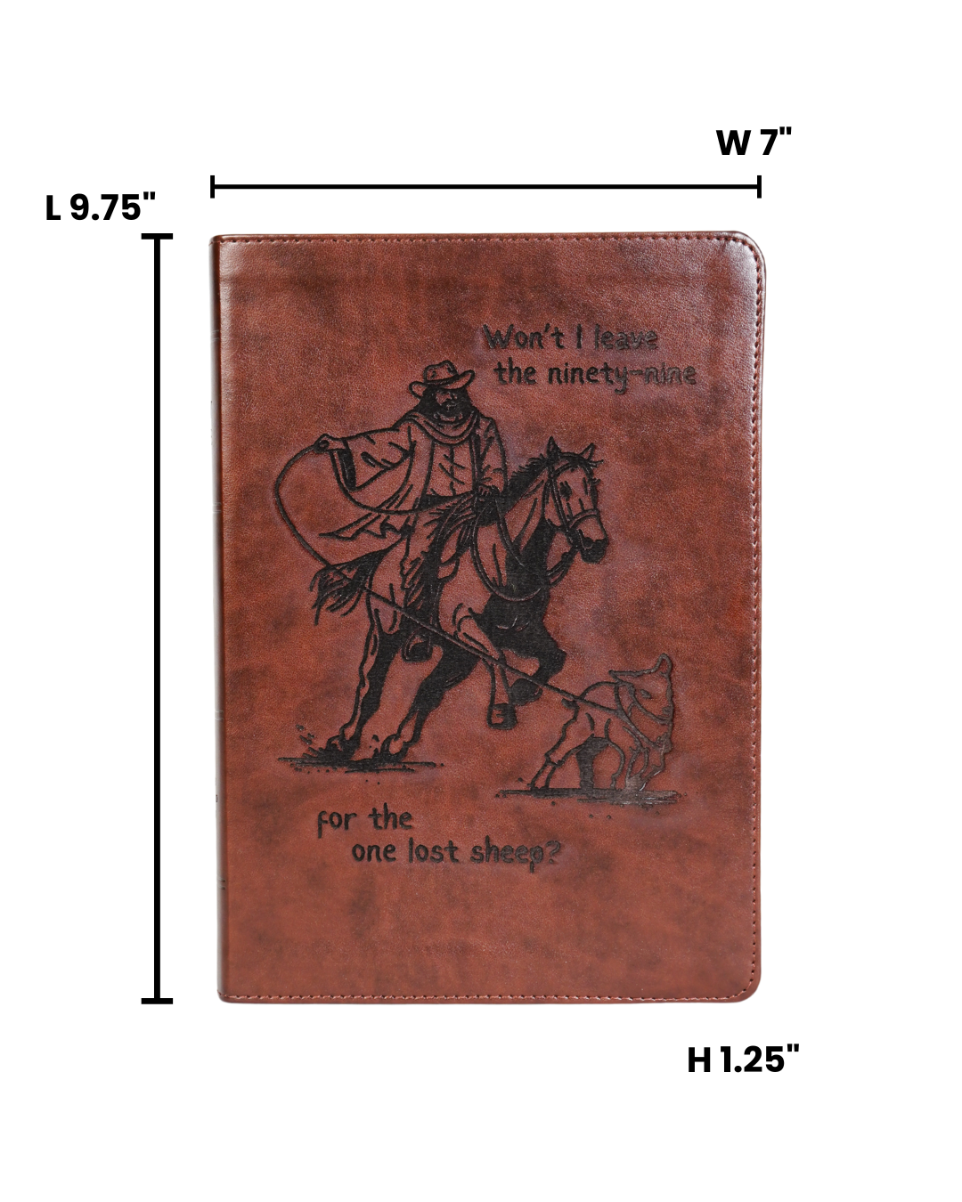 Laser Engraved Cowboy Bible