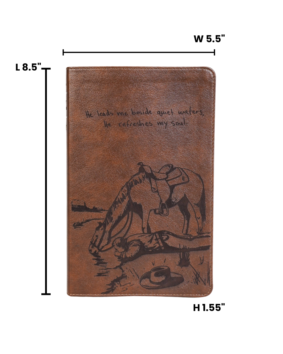 Laser Engraved Cowboy Bible
