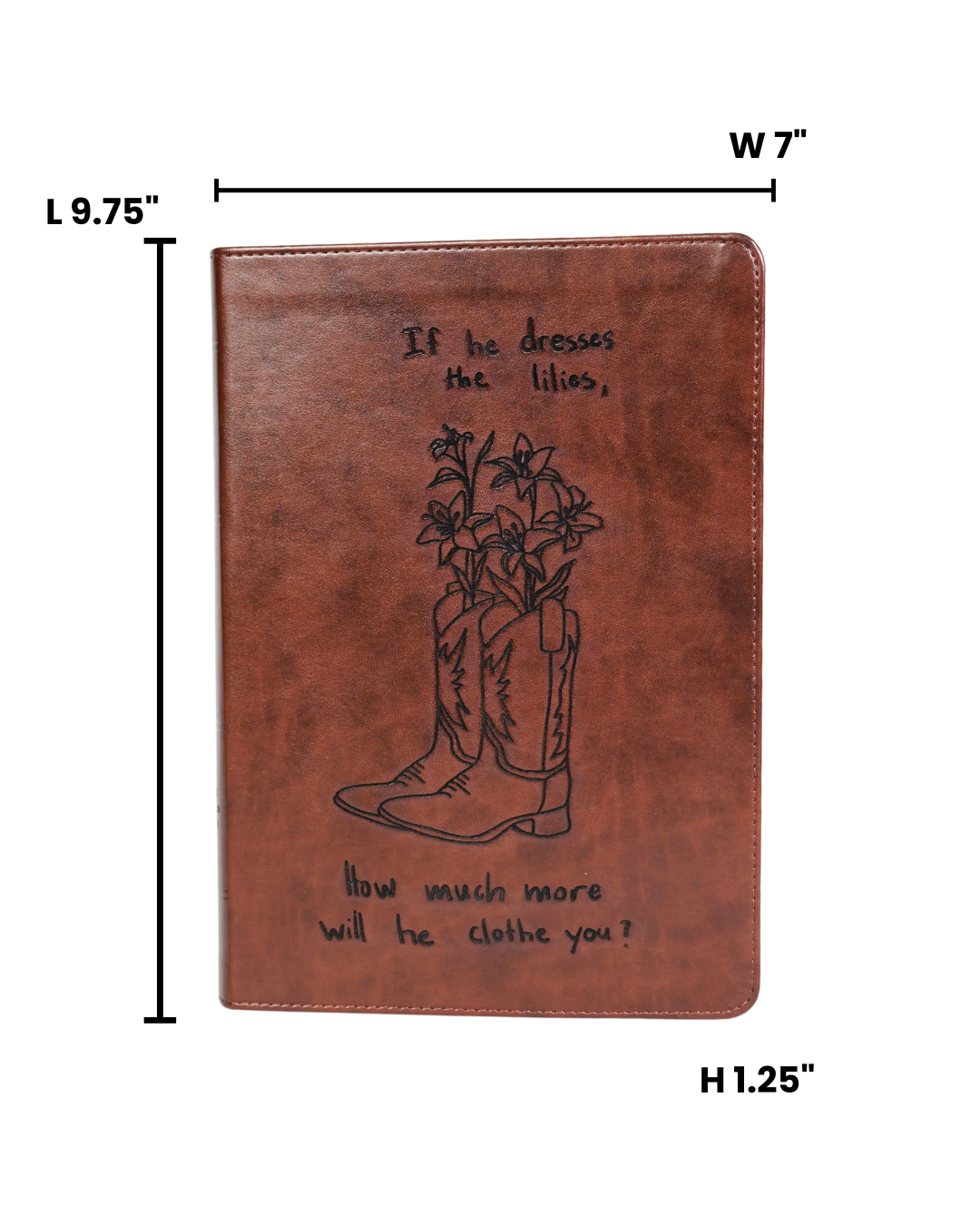 Laser Engraved Cowboy Bible