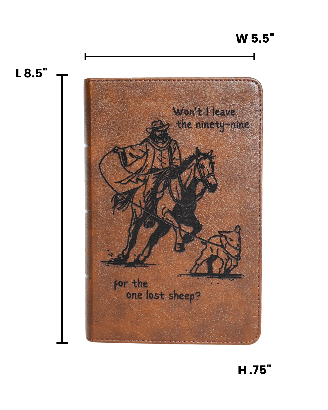 Laser Engraved Cowboy Bible