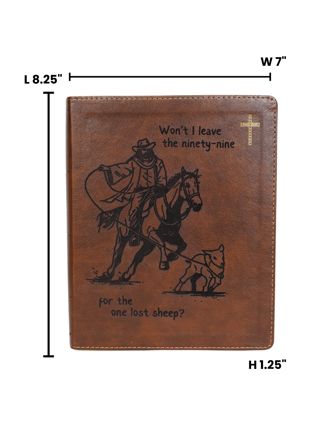Laser Engraved Cowboy Bible