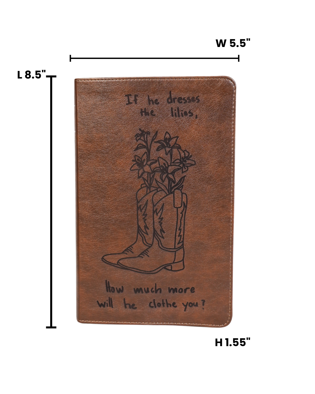 Laser Engraved Cowboy Bible