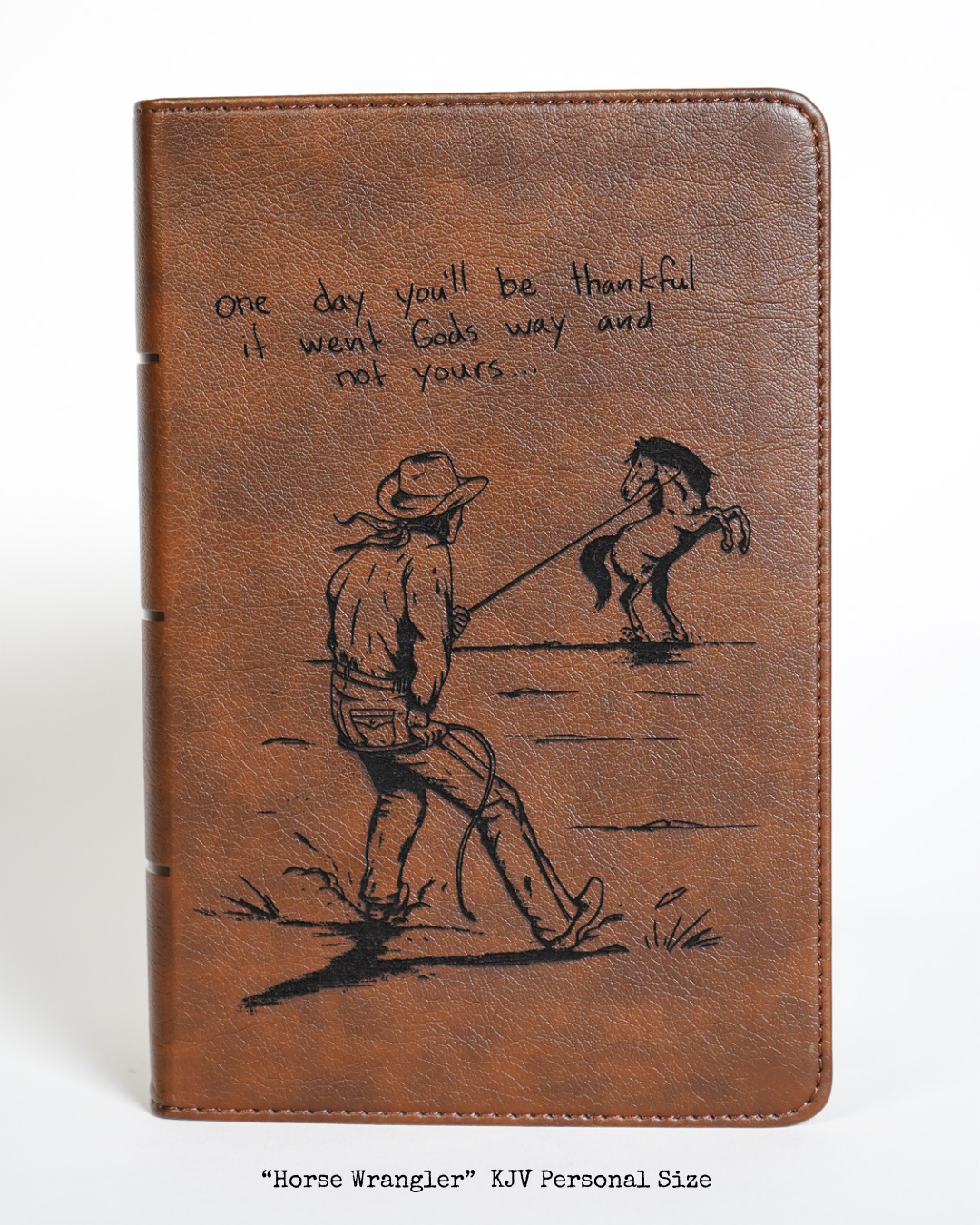 Laser Engraved Cowboy Bible