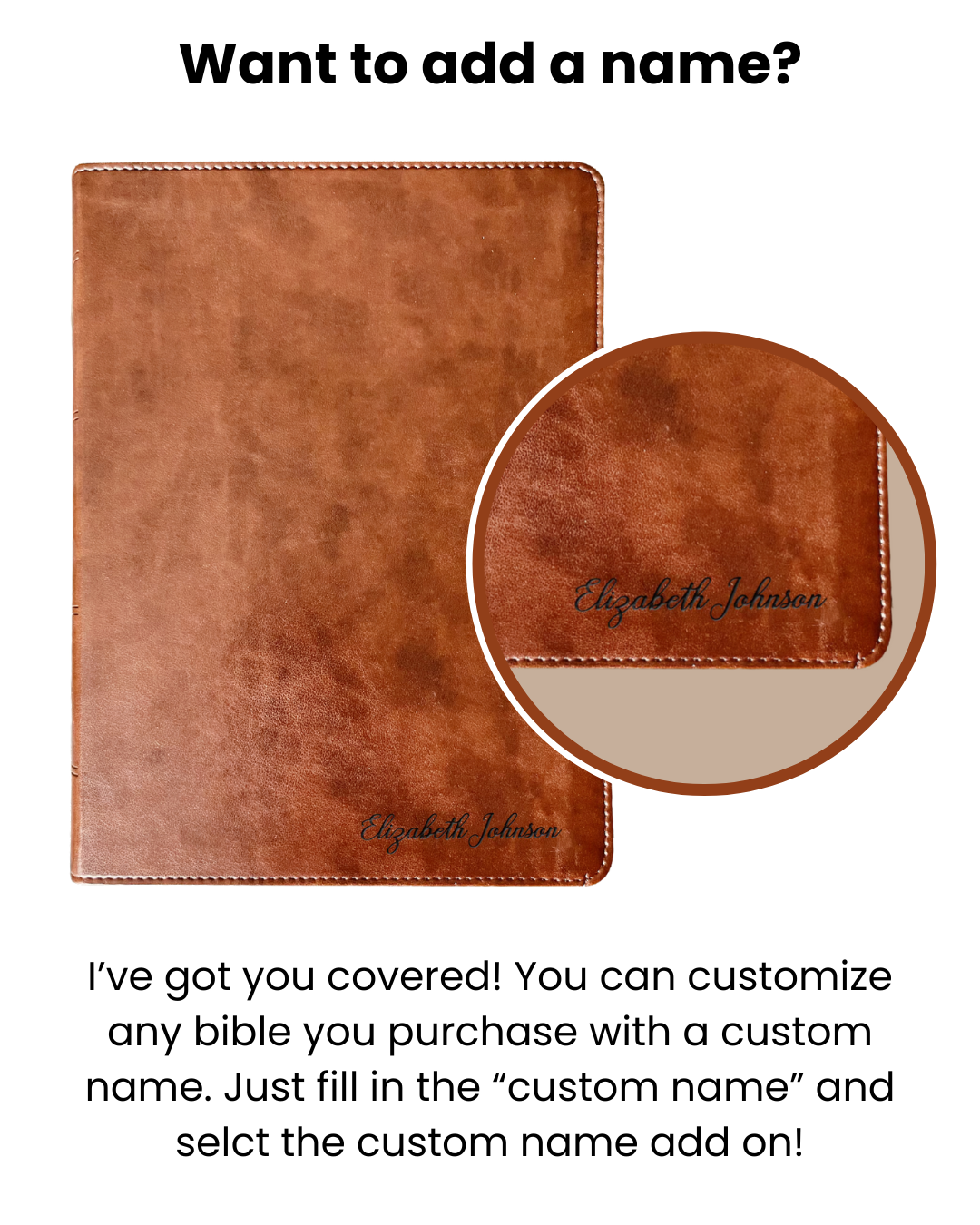 Custom Bible Name