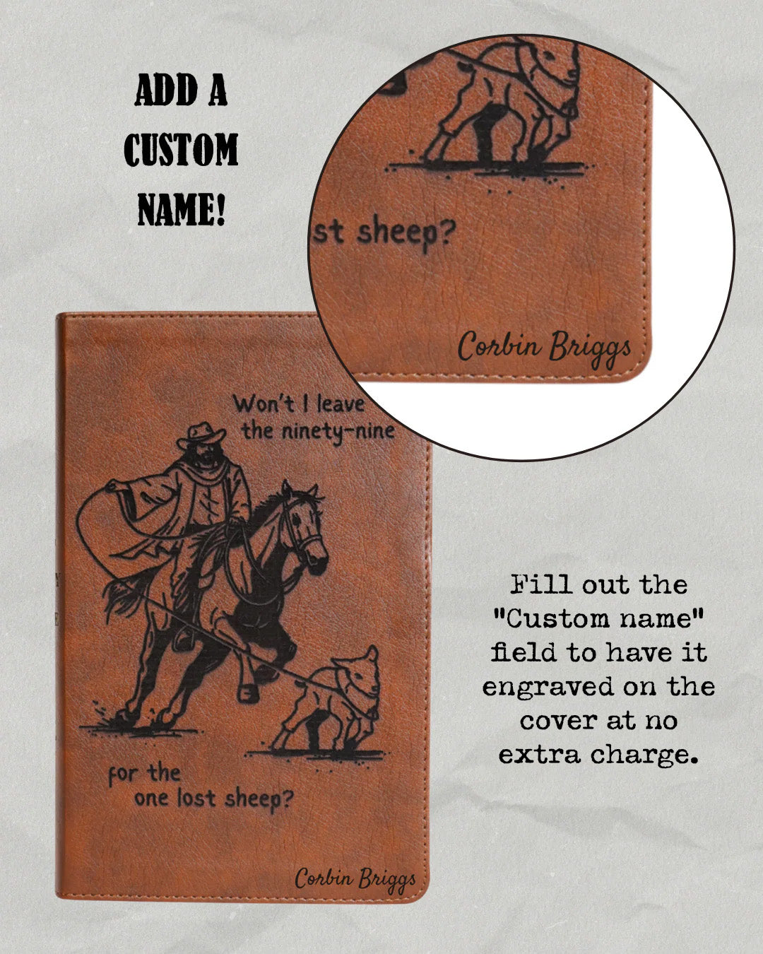 Personalized Cowboy Bible