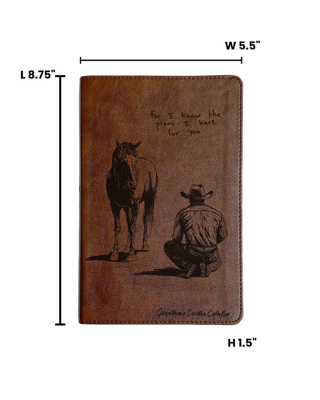 Laser Engraved Cowboy Bible