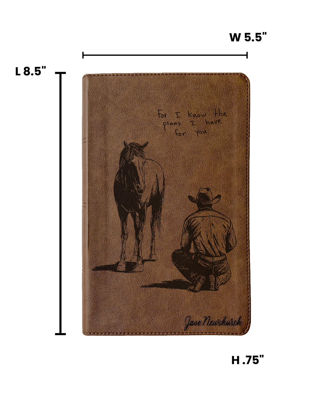 Laser Engraved Cowboy Bible