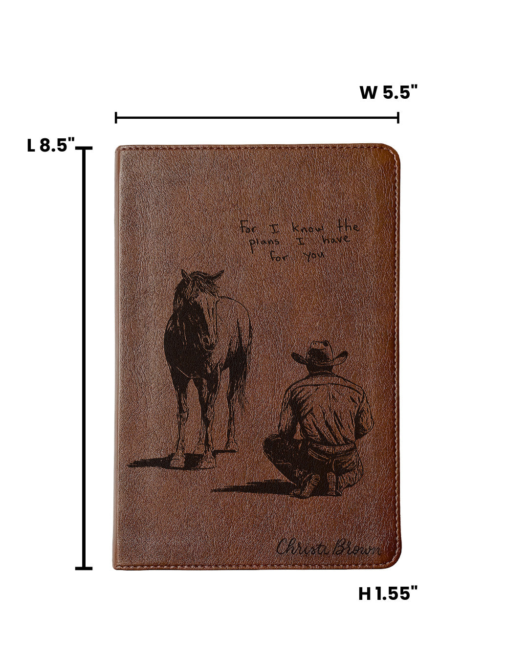 Laser Engraved Cowboy Bible